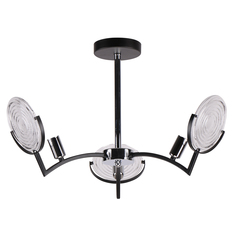 Люстра подвесная 3*60Вт E14 IMEX MD.51382-3-P BCH+BK