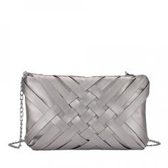 Клатч женский OrsOro CS-0112 серебристый