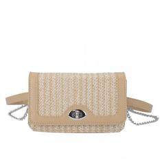 Поясная сумка женская OrsOro PS-0103 песочная