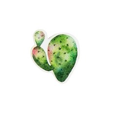 Значок Kawaii Factory KW088 Кактус весной зеленый