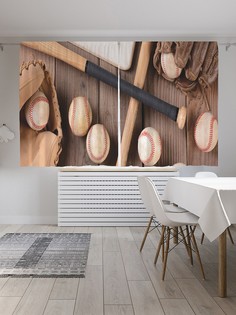 Шторы под лён «Бейсбольный набор», серия Oxford DeLux, 290х180 см Joy Arty