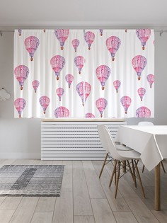 Шторы под лён «Небесные шары», серия Oxford DeLux, 290х180 см Joy Arty