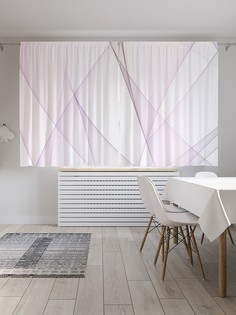 Шторы под лён «Хрустальные черты», серия Oxford DeLux, 290х180 см Joy Arty