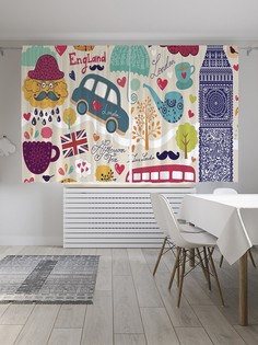 Шторы под лён «Английская скромность», серия Oxford DeLux, 290х180 см Joy Arty