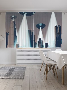 Шторы под лён «Пришельцы повсюду», серия Oxford DeLux, 290х180 см Joy Arty