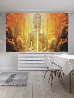 Шторы под лён «Просветление будды», серия Oxford DeLux, 290х180 см Joy Arty