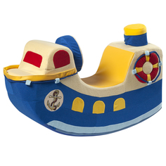 Детская качалка Кораблик синий PAREMO PCR818-04