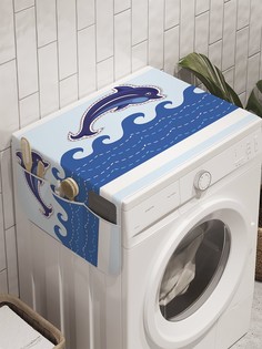 Органайзер "Море иллюзий" на стиральную машину, 45x120 см Ambesonne