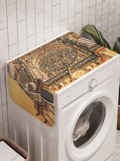 Органайзер "Старинный собор" на стиральную машину, 45x120 см Ambesonne