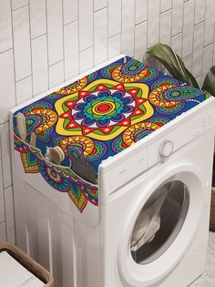Органайзер "Цветок бессмертия" на стиральную машину, 45x120 см Ambesonne