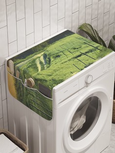 Органайзер "Огражденная дорога" на стиральную машину, 45x120 см Ambesonne