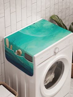 Органайзер "Лунная тайна" на стиральную машину, 45x120 см Ambesonne