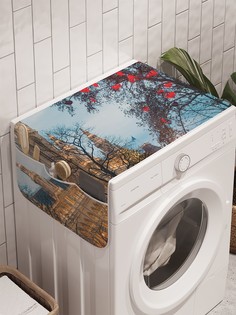 Органайзер "Вечерняя площадь" на стиральную машину, 45x120 см Ambesonne