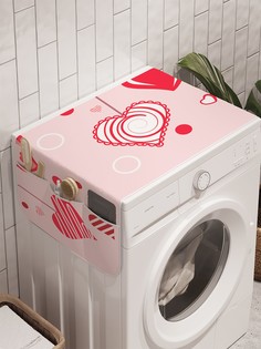 Органайзер "Держи любовь" на стиральную машину, 45x120 см Ambesonne