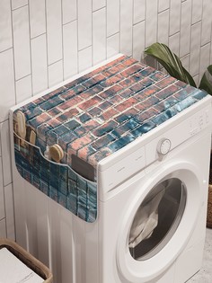 Органайзер "Странное окно" на стиральную машину, 45x120 см Ambesonne