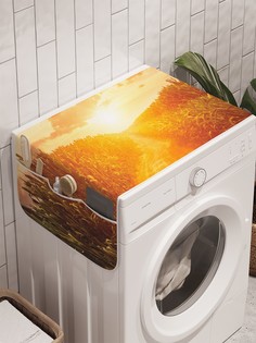 Органайзер "Кукурузный закат" на стиральную машину, 45x120 см Ambesonne