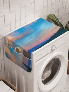 Органайзер "Река в горах" на стиральную машину, 45x120 см Ambesonne