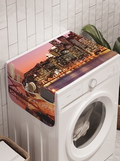 Органайзер "Ночное течение" на стиральную машину, 45x120 см Ambesonne