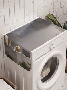 Органайзер "Мрачный туман" на стиральную машину, 45x120 см Ambesonne