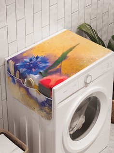 Органайзер "Цветы фантазий" на стиральную машину, 45x120 см Ambesonne
