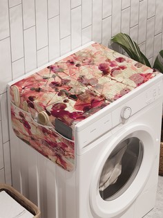 Органайзер "Цветочный хаос" на стиральную машину, 45x120 см Ambesonne
