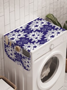 Органайзер "Цветочные узоры" на стиральную машину, 45x120 см Ambesonne