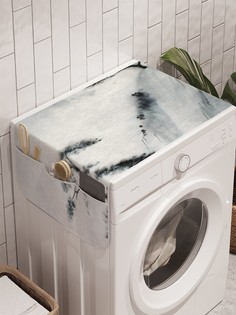 Органайзер "Туманный горный лес" на стиральную машину, 45x120 см Ambesonne