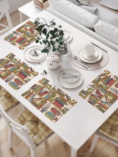 JoyArty Комплект салфеток для сервировки стола «Сон на книжной полке» (32х46 см, 4 шт.)