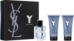 Набор Yves Saint Laurent Y 60мл + гель для душа 50мл + бальзам после бритья 50мл
