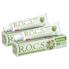 Зубная паста ROCS БИОНИКА, 74 гр (в наборе 2 штуки) R.O.C.S.