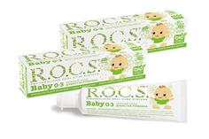 Зубная паста для малышей ROCS BABY ДУШИСТАЯ РОМАШКА, 45 гр (в наборе 2 штуки) R.O.C.S.