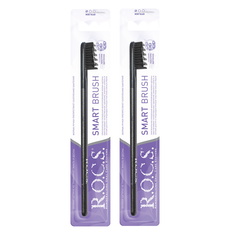 Зубная щётка ROCS МОДЕЛЬНАЯ мягкая (в наборе 2 штуки) R.O.C.S.