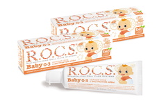 Зубная паста для малышей ROCS BABY НЕЖНЫЙ УХОД с экстрактов айвы, 45 гр (в наборе 2 штуки) R.O.C.S.
