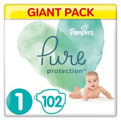 Подгузники Pampers Pure Protection 1 (2-5 кг), 102 шт.