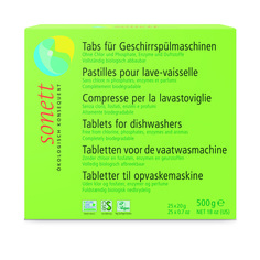 Таблетки для посудомоечных машин Sonett экологичные органические 25 шт 20 г