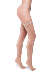 Чулки женские Trasparenze Peonies телесные 3 (M)