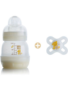 Набор MAM Бутылочка Easy Start Anti-Colic 130 мл и Пустышка силиконовая Start, 0+ мес.