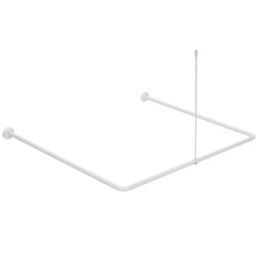 Карниз алюм. универсал.белый, с потолочным креплением For A