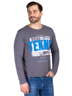 Лонгслив мужской Dairos GD69300551 серый XL