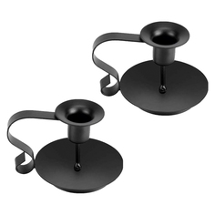 Набор подсвечников La Casa Nostra LCN-CNSTK-11, 2 шт, цвет черный, 11х11х13 см