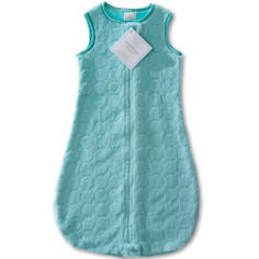 Детский спальный мешок SwaddleDesigns zzZipMe 12-18 М TQ Puff Dk Satin