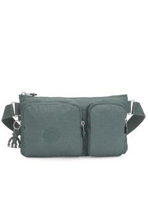 Поясная сумка женская Kipling KI700247V зеленая
