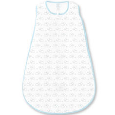 Трикотажный спальный мешок SwaddleDesigns Tiny Doggie Pastel Blue 12-18 мес.