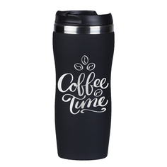 Город Подарков Термокружка "Coffee time" черная в подарочной упаковке