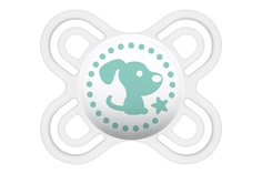 Пустышка силиконовая MAM Perfect Start с контейнером, белая, 0-2 мес.