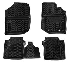 Ковры в салон 3D для Honda Fit (RHD) (07-13) компл. 4 шт., выс. борт, полимер., черн. Airline