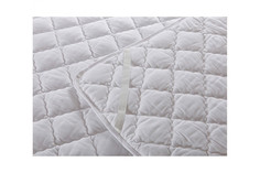 Наматрасник ЛЁН стёганый, микрофибра, 200x200 Sterling Home Textile
