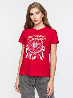 Футболка женская Dairos GD69300630 красная XL