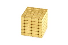 Куб из магнитных кубиков 5 мм Forceberg TetraCube, золотой