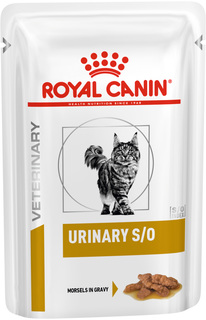 Влажный корм для кошек ROYAL CANIN Urinary S/O, при МКБ, мясо в соусе, 12шт по 85г